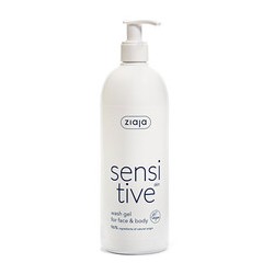 Ziaja Sensitive Face & Body Wash Gel - Kreminis prausimosi gelis veidui ir kūnui, 400 ml
