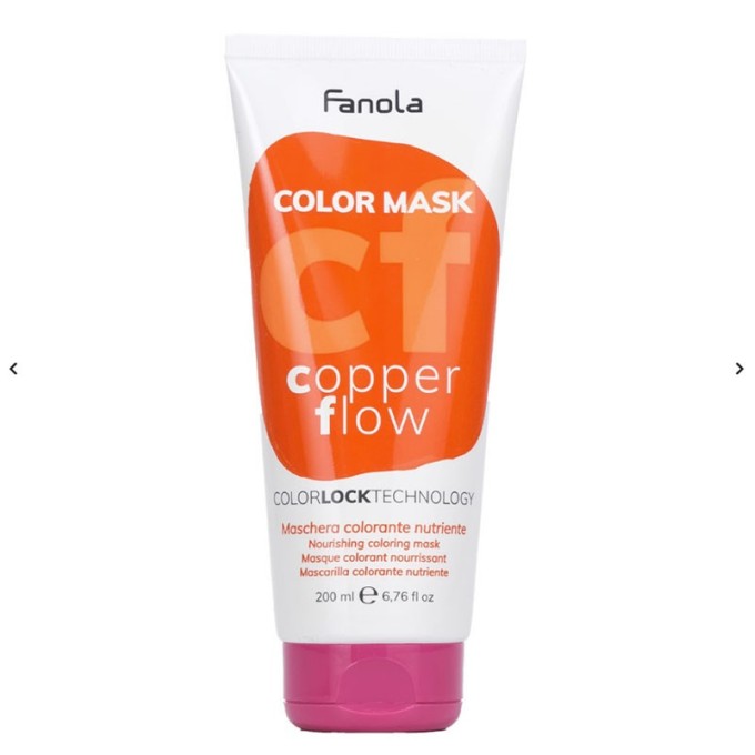 Fanola Color Mask Copper Flow Spalvą atgaivinanti ir kondicionuojanti kaukė
