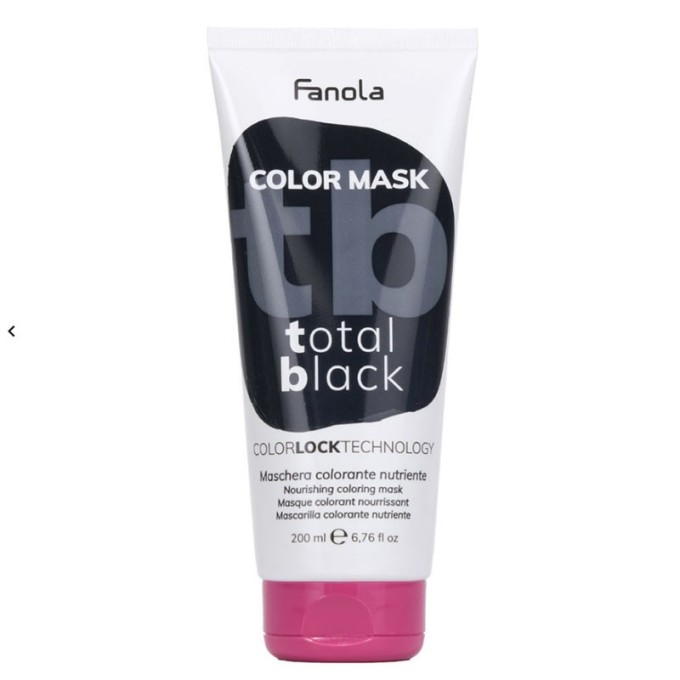 Fanola Color Mask Total Black Spalvą atgaivinanti ir kondicionuojanti kaukė