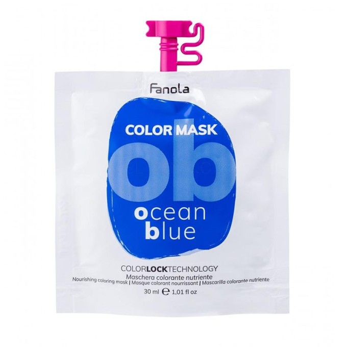 Fanola Color Mask Ocean Blue Spalvą atgaivinanti ir kondicionuojanti kaukė