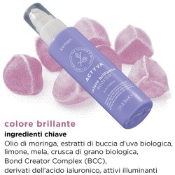 Kemon Actyva Colore Brillante Anti-Yellow Booster - Care neutralizing yellow hair tones 50 ml