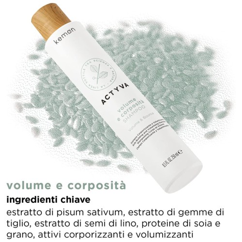 Kemon Actyva Volume E Corposita Shampoo 250 ml