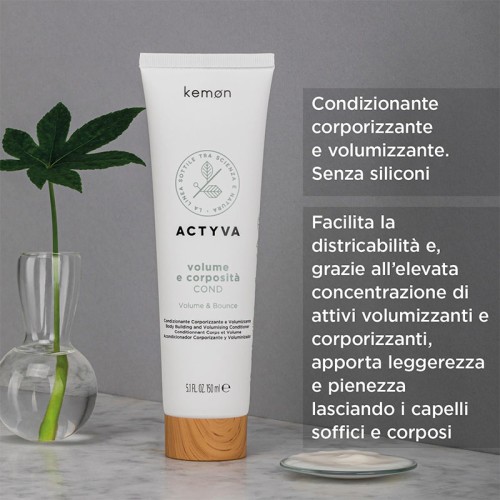 Kemon Actyva Volume & Bounce Conditioner (fine hair) 150 ml