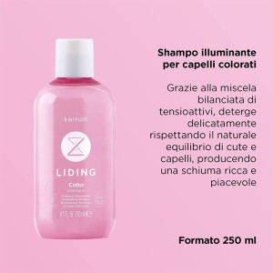 Kemon Liding Color Shampoo - gaivinamasis šampūnas dažytiems plaukams, 250 ml 2