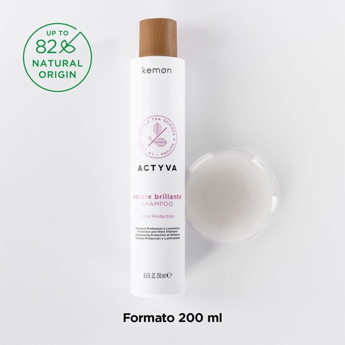 Kemon Actyva Colore Brilliante Shampoo - šampūnas dažytiems plaukams, 250 ml