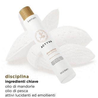 Kemon Actyva Disciplina Shampoo - drėkinamasis ir švelninamasis šampūnas, 250 ml 2