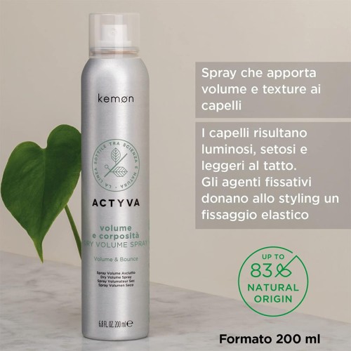 Kemon Actyva Volume E Corposita Dry Volume Spray 200 ml