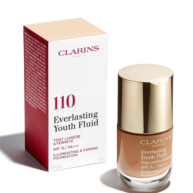 Clarins Everlasting Youth Fluid Illuminating & Firming Foundation - Liquid makeup 30 ml shade 112