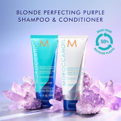 Moroccanoil Color Care Blonde Perfecting Purple Conditioner - tonuojantis kondicionierius su