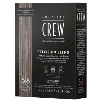 American Crew Precision Blend Natural Gray Coverage - Toning hair mousse for gray hair, 3 x 40 ml -