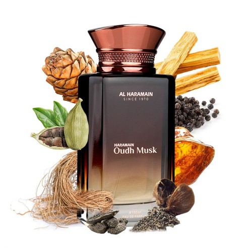 Al Haramain Oudh Musk EDP unisex kvepalai, 100 ml