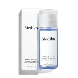 Medik8 Press & Clear Exfoliating 2% BHA Tonic - švelnus šveičiamasis tonikas su 2% BHA, 150 ml 2
