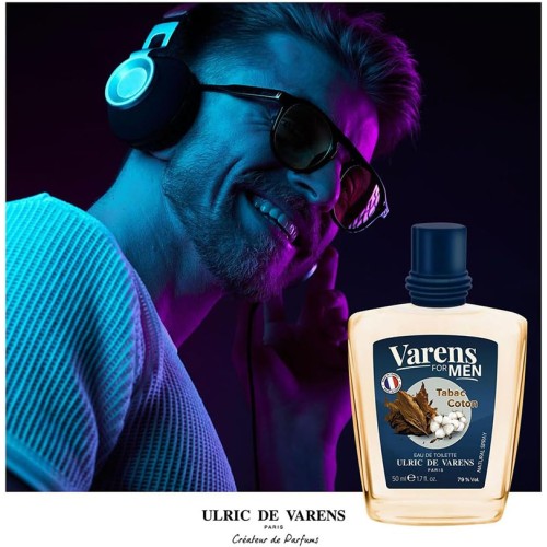 Ulric de Varens Varens For Men Tabac Coton EDT kvepalai vyrams, 50 ml