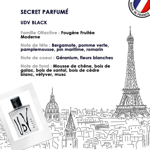 Ulric de Varens UDV Black EDT kvepalai vyrams, 100 ml