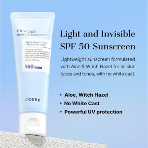 COSRX Ultra Light Invisible Sunscreen SPF 50 - Hydrating skin cream na opalování 50 ml 2