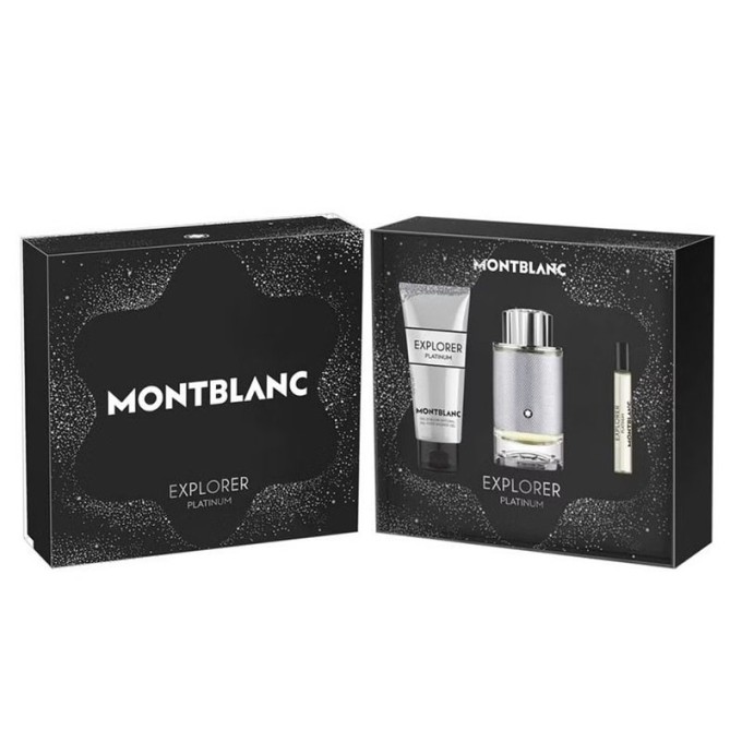 Mont Blanc Explorer Platinum Gift set EDP 100 ml, shower gel 100 ml an