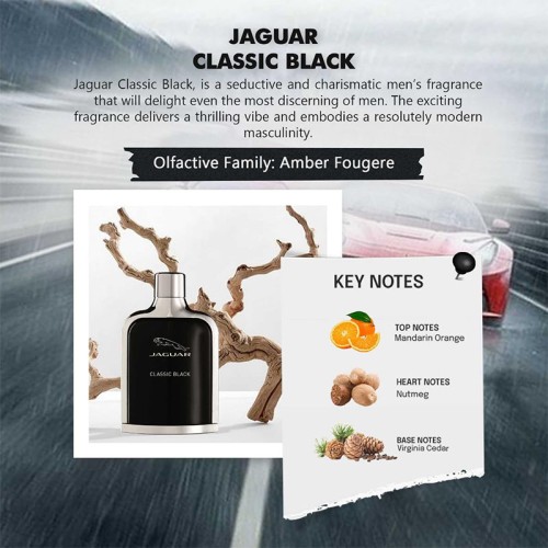 Jaguar Classic Black EDT kvepalai vyrams, 100 ml
