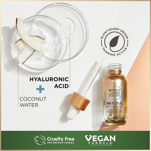 GARNIER Ambre Solaire Natural Bronzer Self-Tan Face Drops 30 ml