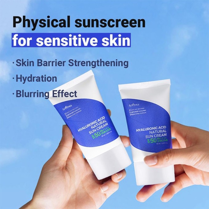 Isntree Hyaluronic Acid Natural Sun Cream SPF 50+ 50 ml