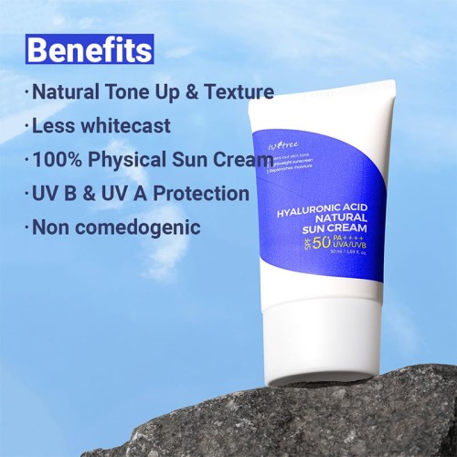 Isntree Hyaluronic Acid Natural Sun Cream SPF 50+ 50 ml