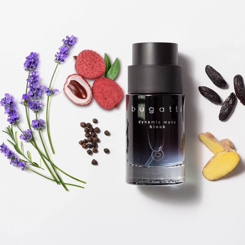 Bugatti Dynamic Move Black EDT kvepalai vyrams, 100 ml