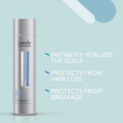 Londa Professional Scalp Vital Booster Shampoo - gaivinantis šampūnas su jojobos aliejumi, kofeinu