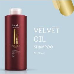 Londa Professional Velvet Oil Shampoo - plaukus atgaivinantis šampūnas su argano aliejumi, 1000 ml