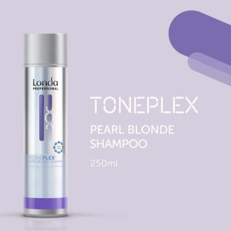 Londa Professional Toneplex Pearl Blonde Shampoo - šampūnas šviesiems ir žiliems plaukams su 2
