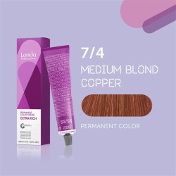 Londa Professional Permanent Color Extra Rich Creme - ilgalaikiai plaukų dažai 7/4