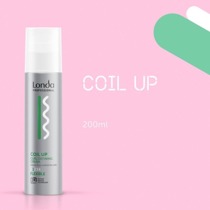 Londa Professional Coil Up Curl Defining Cream - kremas garbanotiems ir banguotiems plaukams