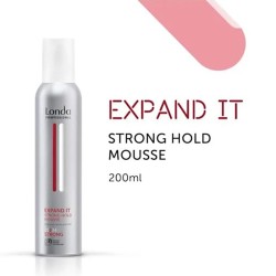 Londa Professional Expand It Strong Hold Mousse - stiprios fiksacijos plaukų putos, 200 ml