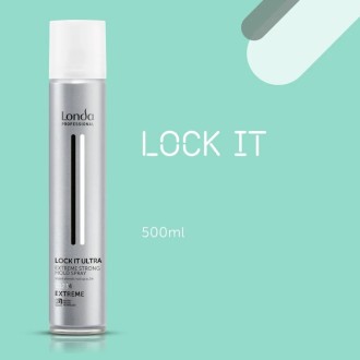 Londa Professional Lock It Extreme Strong Hold Spray - ypač stiprus plaukų lakas, 500 ml 2