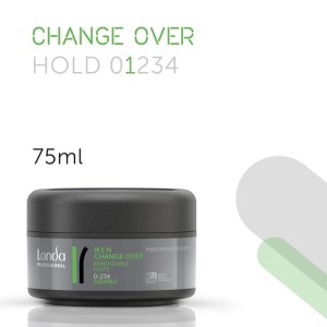 Londa Professional MEN Change Over Remoldable Paste - plaukų modeliavimo pasta, 75 ml 2
