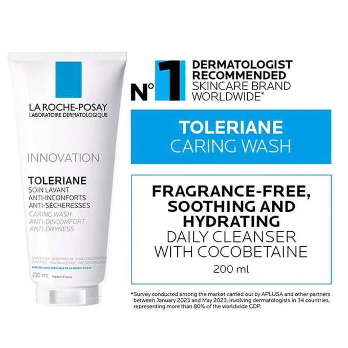 La Roche-Posay Toleriane Caring Wash - kreminis valiklis, skirtas normaliai, sausai ir jautriai