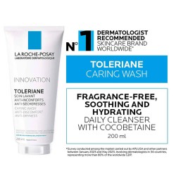 La Roche-Posay Toleriane Caring Wash - kreminis valiklis, skirtas normaliai, sausai ir jautriai