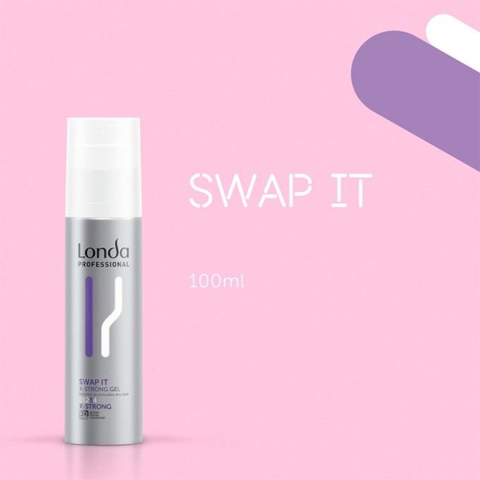 Londa Professional Swap It X-Strong Gel - ypač stiprios fiksacijos plaukų želė, 100 ml