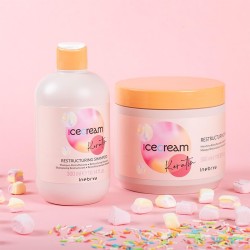 Inebrya Ice Cream Keratin Restructuring Shampoo - atkuriamasis šampūnas su keratinu, 300 ml