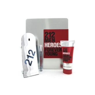 Carolina Herrera 212 Men Heroes dovanų rinkinys EDT 90 ml, dušo želė 100 ml ir mini EDT 10 ml