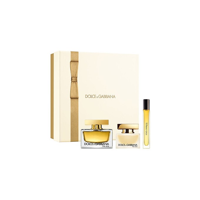 Dolce Gabbana The One dovanų rinkinys EDP 75 ml, plaukų dulksna 30 ml ir mini EDP 10 ml 75 ml