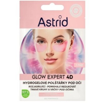 Astrid Glow Expert 4D - Šviesinančios hidrogelio pagalvėlės po akimis su niacinamidu