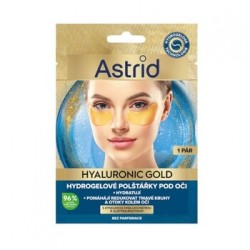 Astrid Hyaluronic Gold - Hidrogelio pagalvėlės po akimis su proteinais ir keramidais