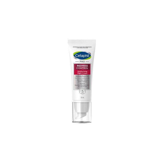Cetaphil Pro Redness Moisturising Night Cream - Naktinis drėkinamasis odos kremas, 50 ml