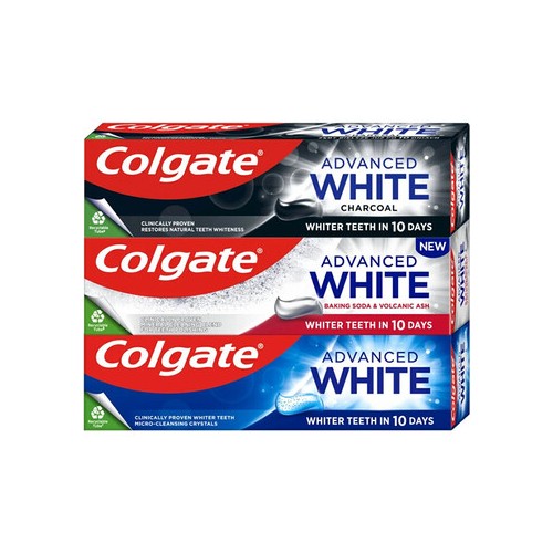Colgate Advanced Mix Trio Set - Sada bělicích zubních past 75ml