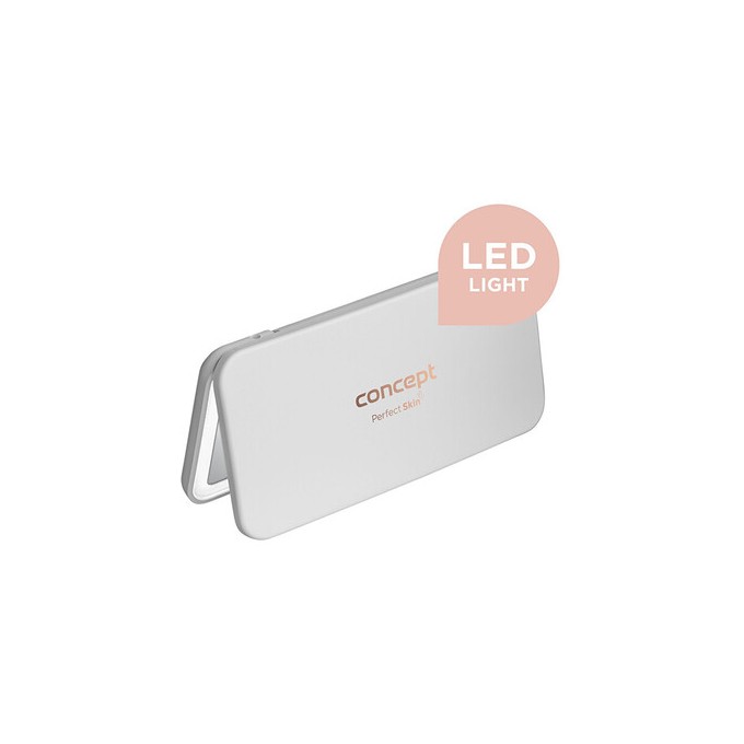 Concept KZ2010 - Kosmetické kapesní zrcátko s LED osvětlením bílé