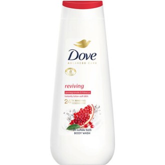 Dove Advanced Care Reviving Body Wash - dušo želė su granatų ir hibisko kvapu, 400 ml