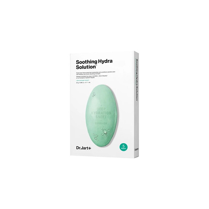 Dr. Jart+ Dermask Water Jet Soothing Hydra Solution 5 x - Drėkinanti ir raminanti veido kaukė 25 g