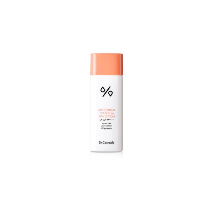 Dr.Ceuracle 5a Control No-Sebum Sun Lotion SPF 50 - apsauginis losjonas riebiai ir probleminei