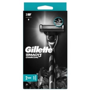 Gillette Mach3 Charcoal - Holicí strojek + 2 náhradní hlavice