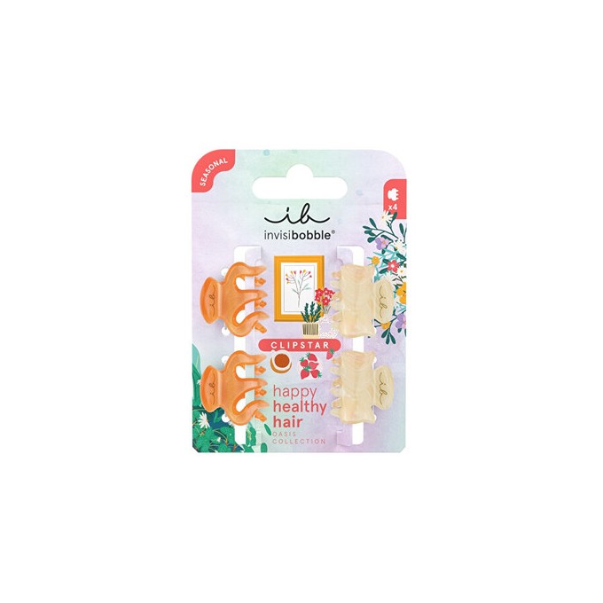Invisibobble Clipstar XS Oasis Petit Citrus - Skřipec do vlasů 4 ks