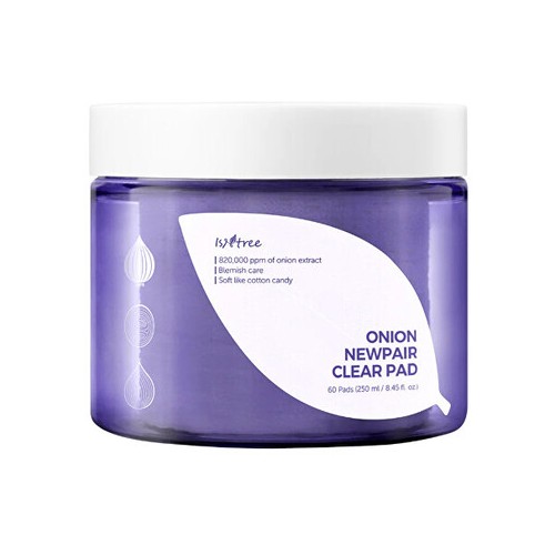 Isntree Onion Newpair Clear Pad - Veido valymo pagalvėlės, 60 vnt.